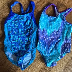 Two Speedo size 5 bathing suits